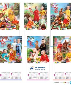 Mẫu lịch treo tường 7 tờ mã BM18 và BM19