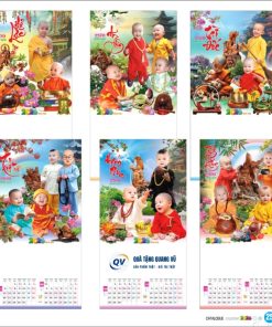 Mẫu lịch treo tường 7 tờ mã BM16 và BM17