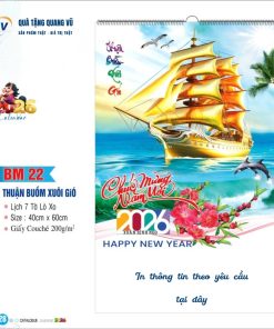 Mẫu lịch treo tường 7 tờ mã BM22