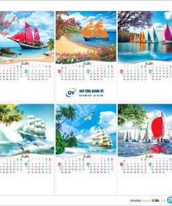 Mẫu lịch treo tường 7 tờ mã BM22