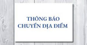 Thông báo chuyển văn phòng