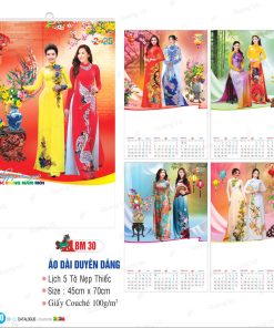 Lịch treo tường 5 tờ