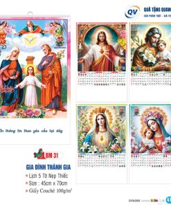 Mẫu lịch 5 tờ mã BM31