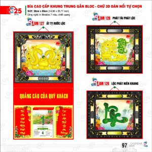 làm lịch Tết tại Hà Nam