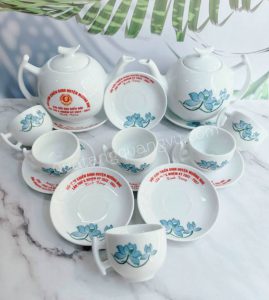 Ấm chén in logo tại Hà Nam