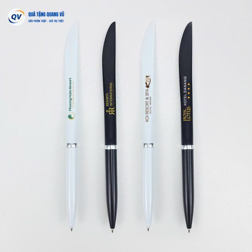 Mẫu bút bi cán dao rọc giấy in logo