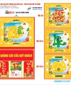 Bìa cao cấp khung đại gắn Bloc làm quà Tết 2027 BM129-BM32