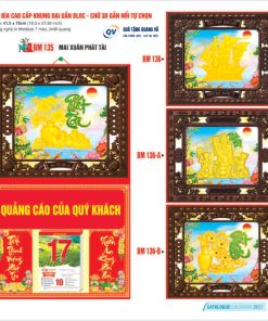Bìa cao cấp khung đại gắn Bloc làm quà Tết 2027 BM133 - BM136