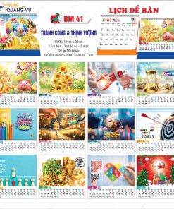 In lịch tết để bàn chữ A mã BM41