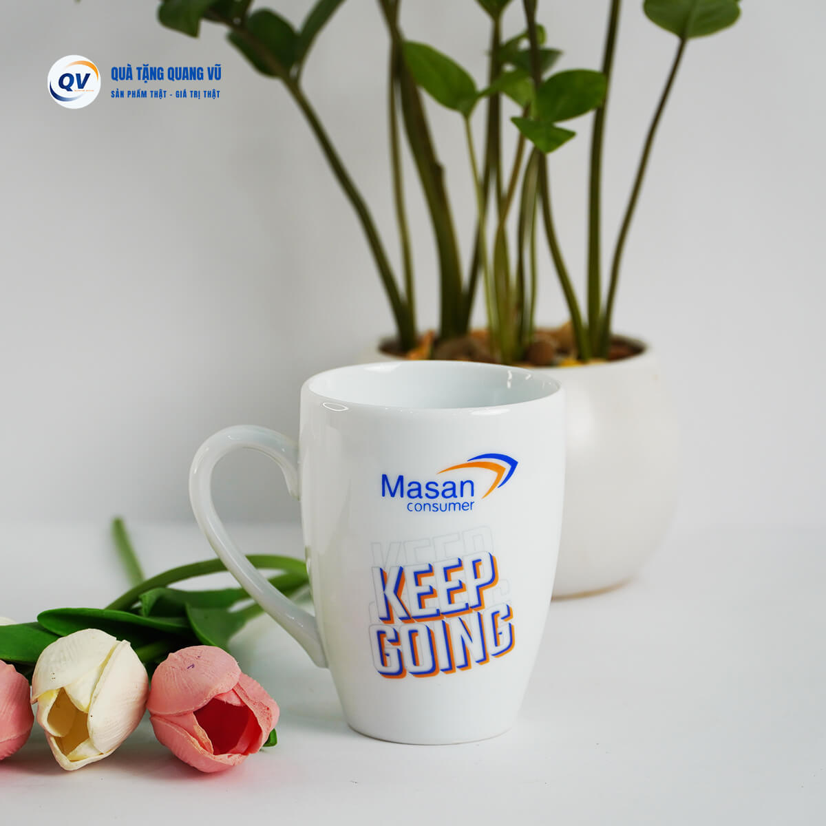 Mẫu cốc sứ dáng thóp quà tặng Mẫu cốc sứ dáng thóp quà tặng