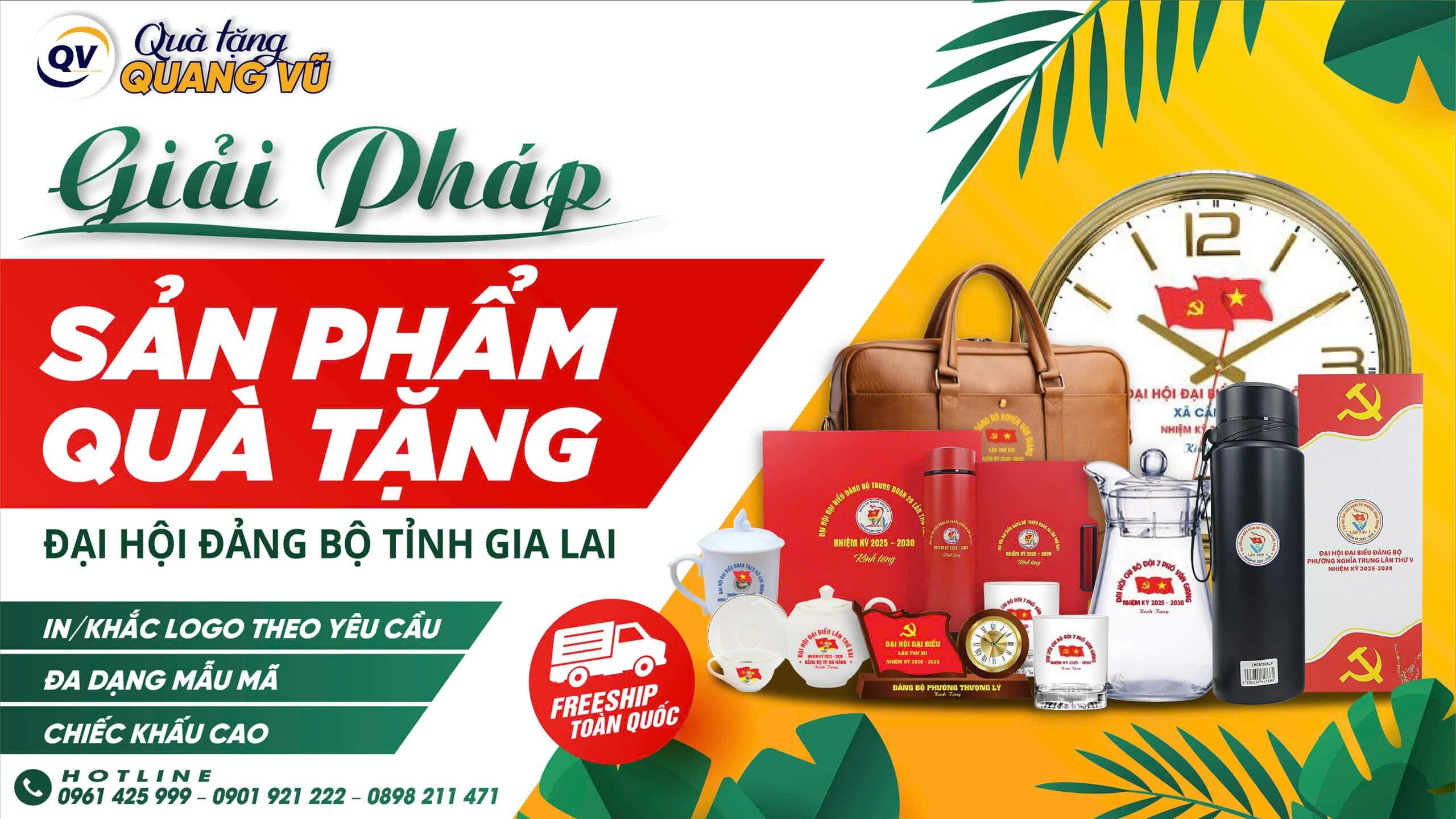 quà tặng đại hội đảng bộ chất lượng cao