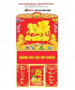 Mẫu lịch lò xo giữa gắn bloc mã BM89