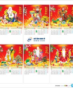 Mẫu lịch treo tường 7 tờ mã BM24