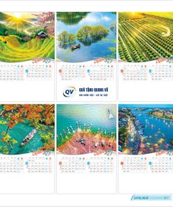 In lịch Tết 2027 dạng 7 tờ lò xo mã BM02 chủ đề Rạng ngời Việt Nam
