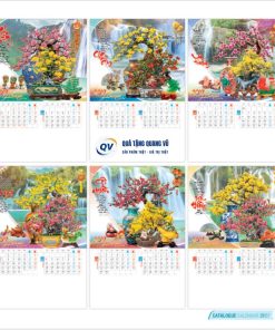 In lịch Tết 2027 theo yêu cầu dạng 7 tờ lò xo mã BM08
