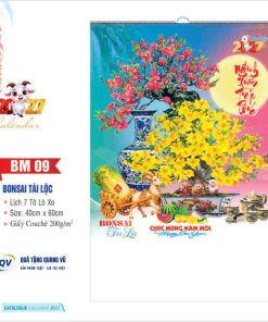 Mẫu lịch Tết 2027 mã BM09 in theo yêu cầu