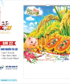 Mẫu lịch Tết 2027 mã BM22