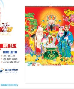 Mẫu lịch Tết 2027 theo yêu cầu mã BM24