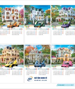 Nhận in mẫu lịch Tết 2027 dạng 7 tờ treo tường mã BM06-07