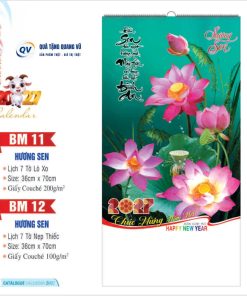 In lịch Tết 7 tờ treo tường làm quà mừng xuân 2027 với mã BM11-BM12