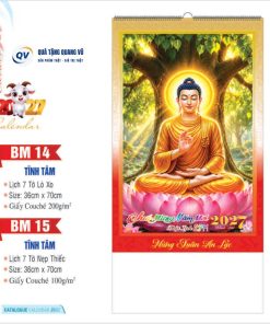 Mẫu lịch Tết 2027 dạng 7 tờ treo tuờng mã BM14-BM15