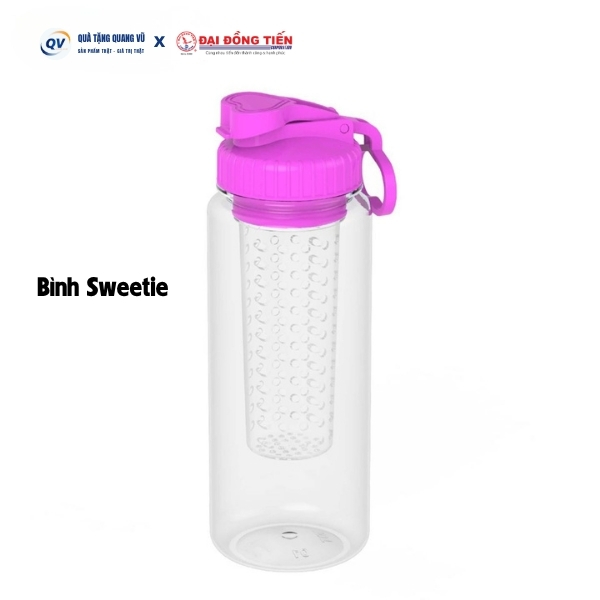 Bình nước Đại Đồng Tiến Sweetie in logo