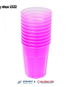 Ly nhựa Đại Đồng Tiến L522 in logo làm quà